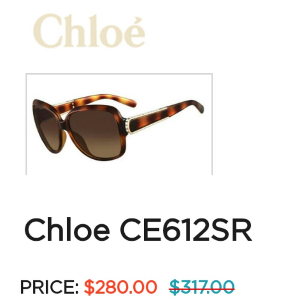 *NEW CHLOE CE612SR Sunglasses No scratches!